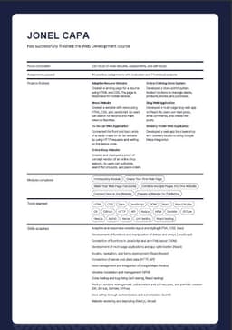 Refocus Completion Certificate