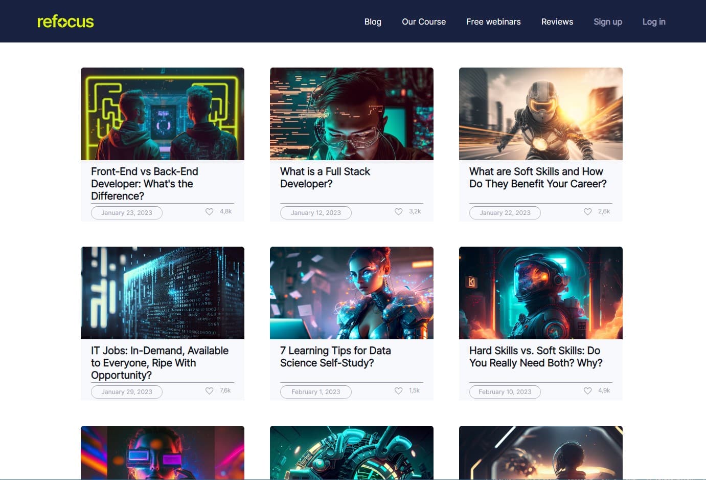 News Website screenshot 1