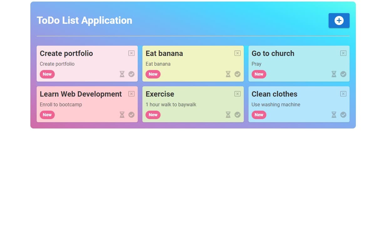 To-Do List Web App screenshot 1