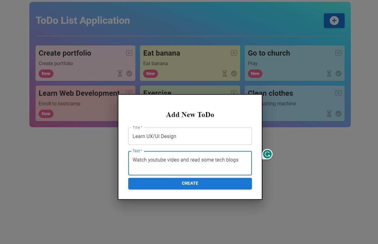 To-Do List Web App screenshot 2